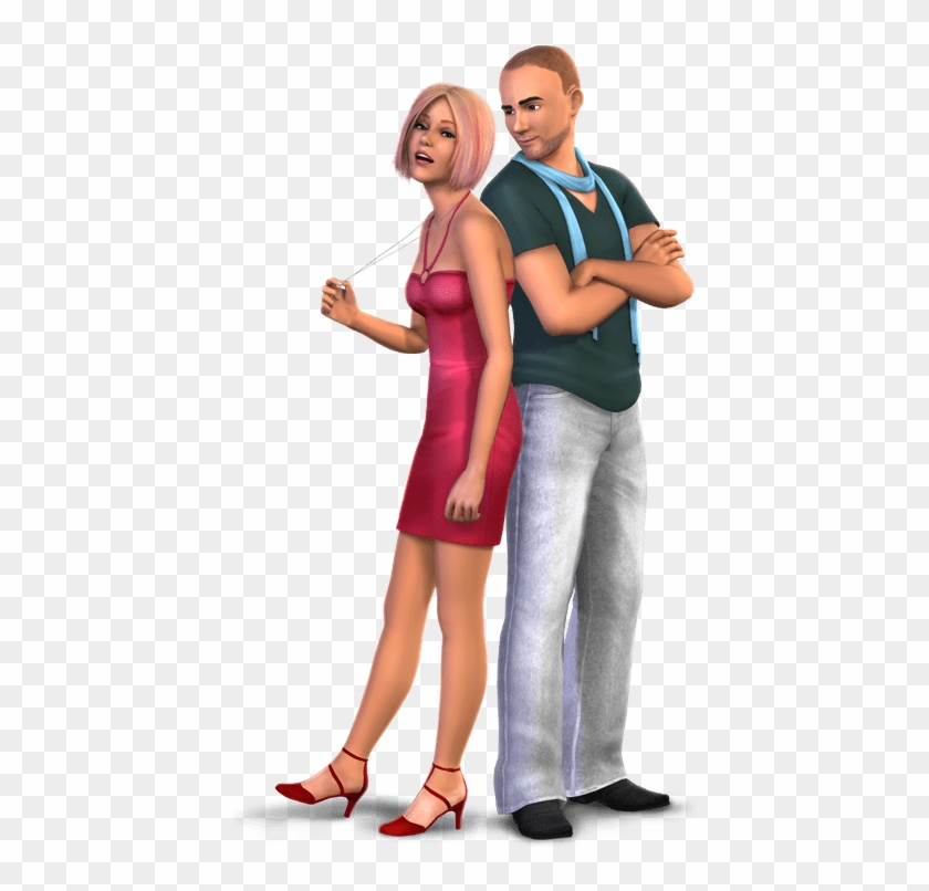 Download - Sims Couple Png Clipart #2960154