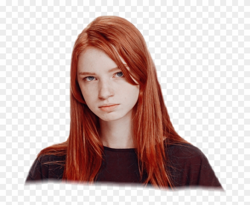 #redhead #girl #freckles #cute #portrait #red #hair - Redhead Girl Freckles Clipart