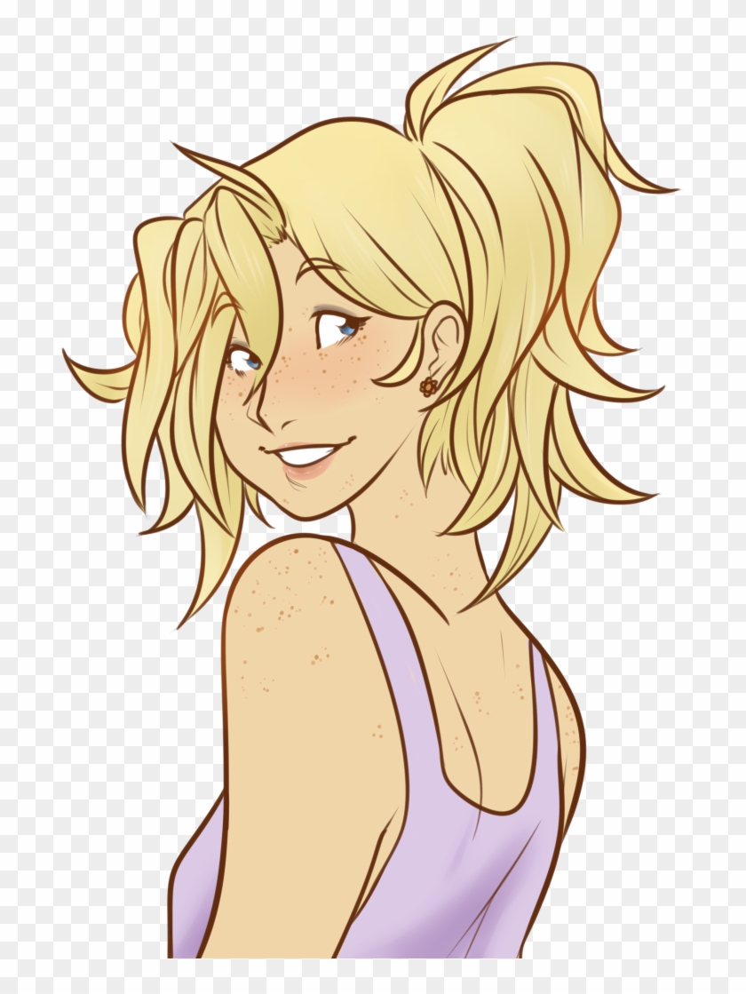 So I Finished That Freckle Mercy Sketch Because I Love - Mercy Freckle On Back Clipart #2960375