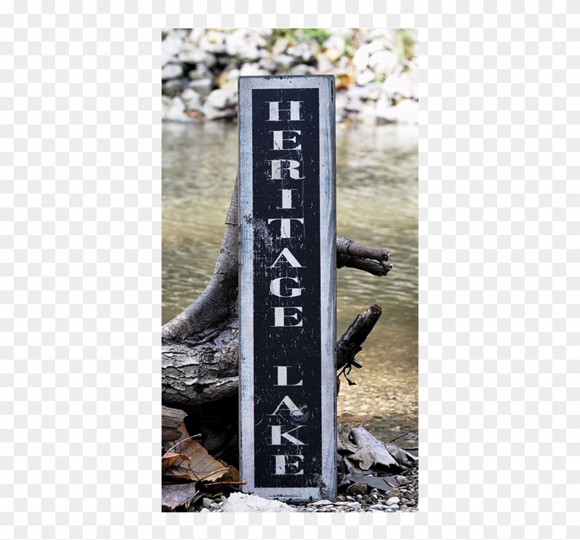 Vertical Custom Lake Sign - Pelican Clipart