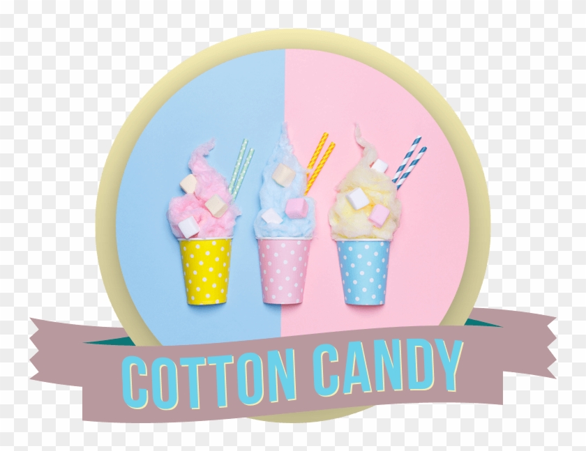 Popcorn - Cotton Candy Flat Lay Clipart