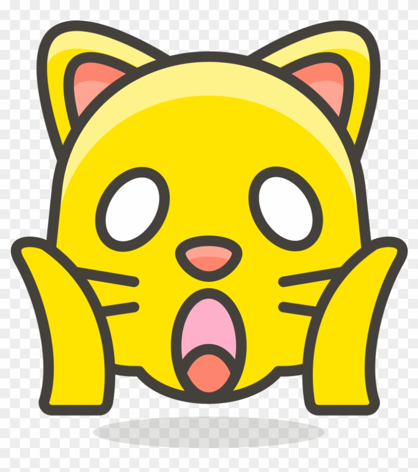 102 Weary Cat Face - Easy Draw A Cat Clipart