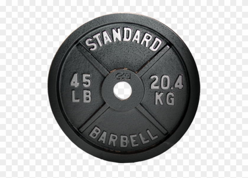 Dumbbell Plate Png - 45lb Plate Clipart #2961160