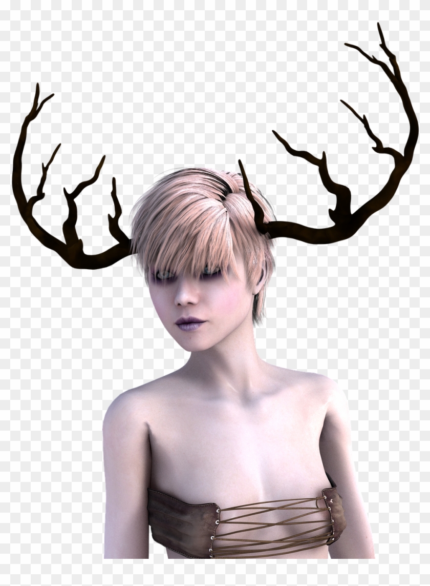 Deer Horns Png , Png Download - Free Pixie Clipart