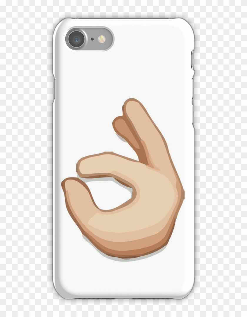 Ok Hand Sign Emoji Iphone 7 Snap Case - Just A Little Bit Emoji Clipart #2961416