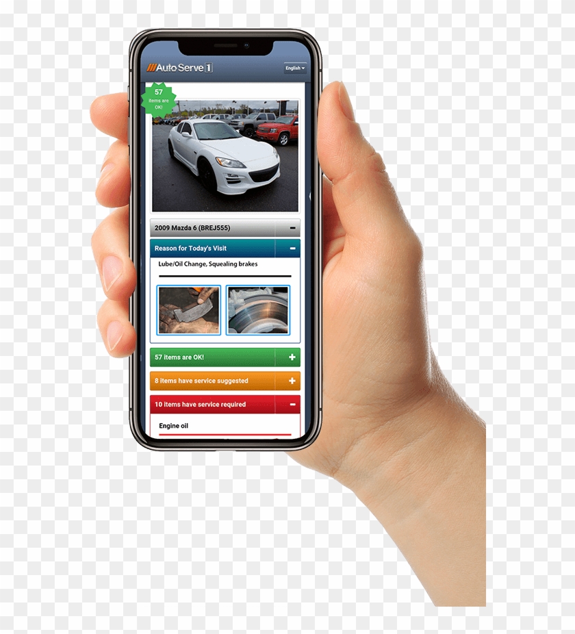 Phone In Hand - Iphone Clipart