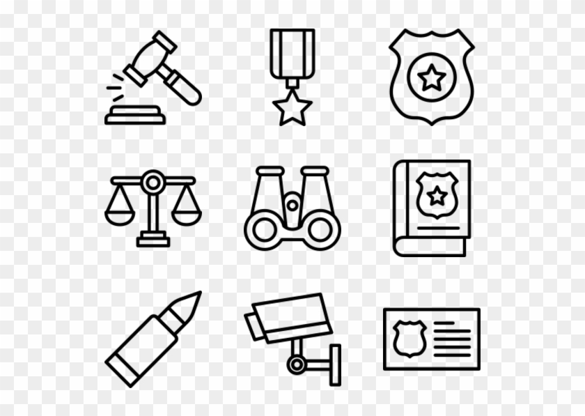 Police - Phone Email Icon Png Clipart #2961473