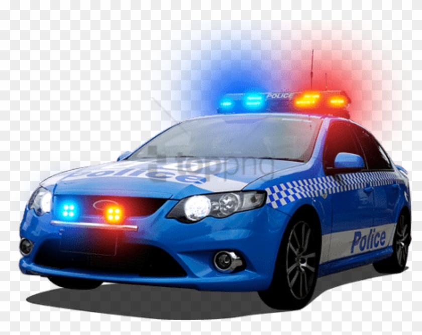 Image With Transparent Background - Police Car Lights Png Clipart #2961516