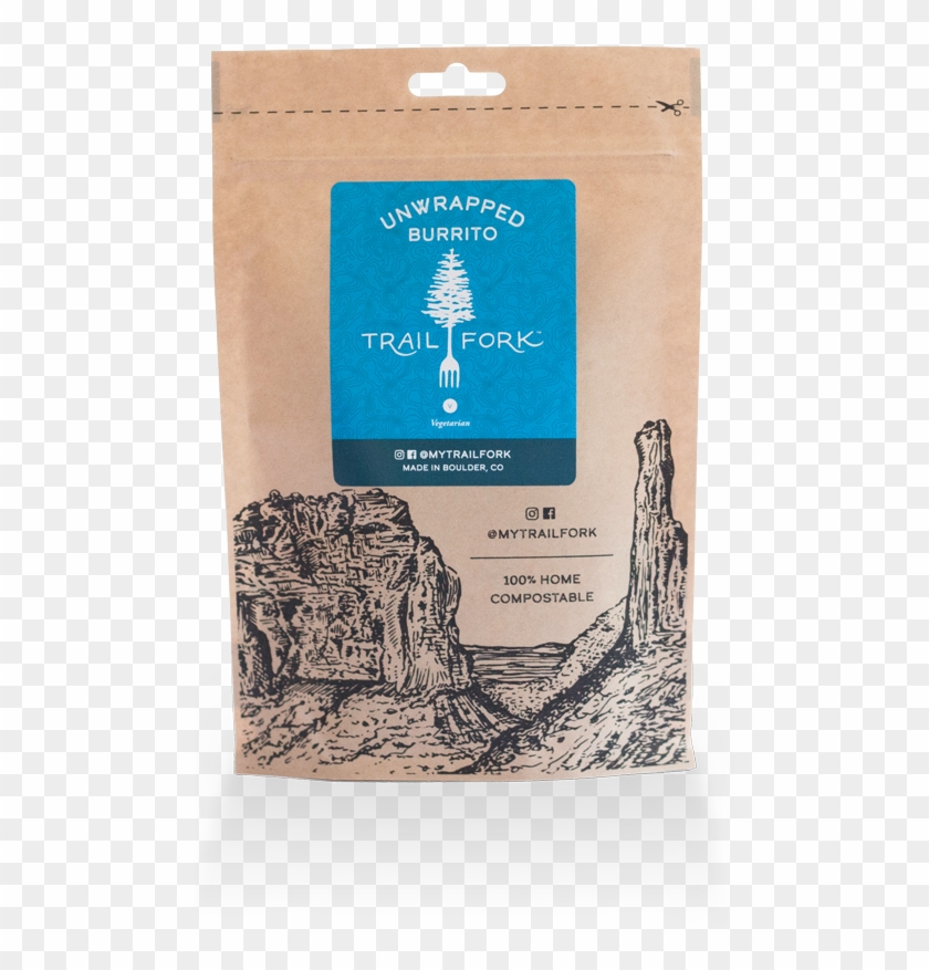 Front Label Trailfork Unwrapped Burrito Just Add Water - Veganism Clipart