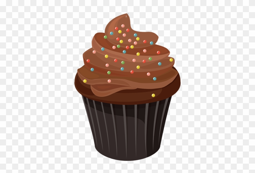 Chocolate Sprinkles - Cupcake Clipart