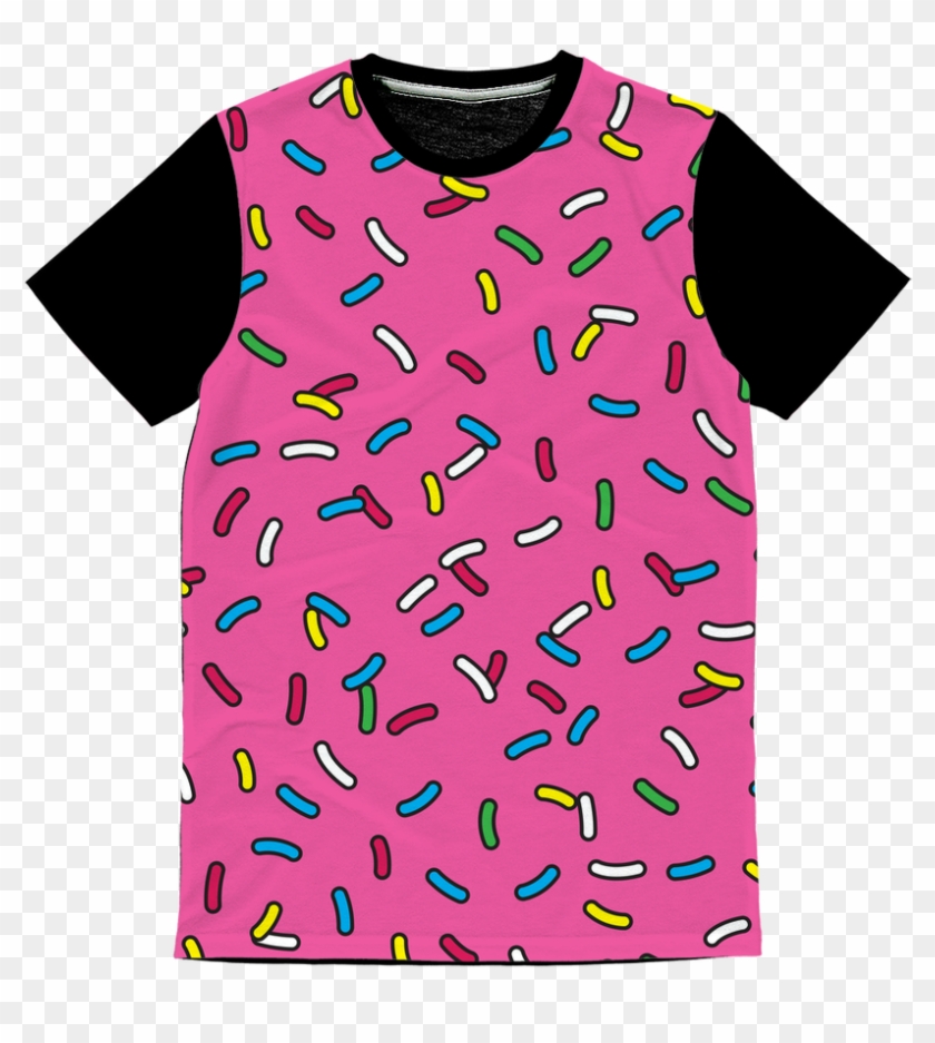 "cartoon Sprinkles Classic Sublimation Panel T- Shirt\ - Active Shirt Clipart