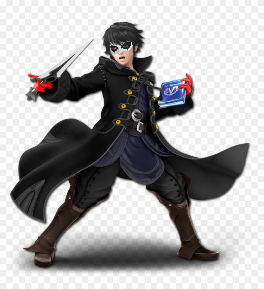 Joker From Persona 5 Over Robin - Joker Persona 5 Amiibo Clipart