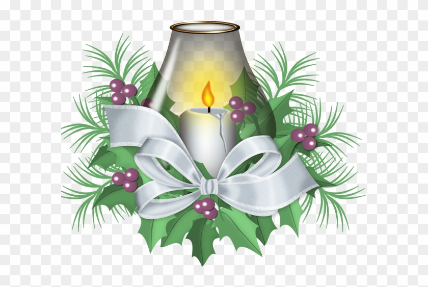 Christmas Ribbon Clipart Exclusive - Clip Art Christmas Candles - Png Download #2963947