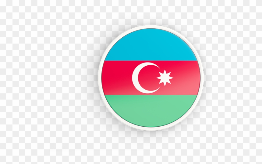 Azerbaijan Flag Circle Png Clipart #2963950