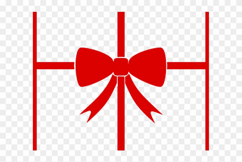 Christmas Ribbon Cliparts - Gift Bow Clipart Png Transparent Png #2963977
