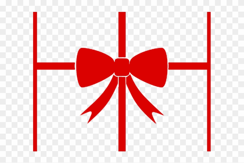 Christmas Ribbon Cliparts - Gift Bow Clipart Png Transparent Png