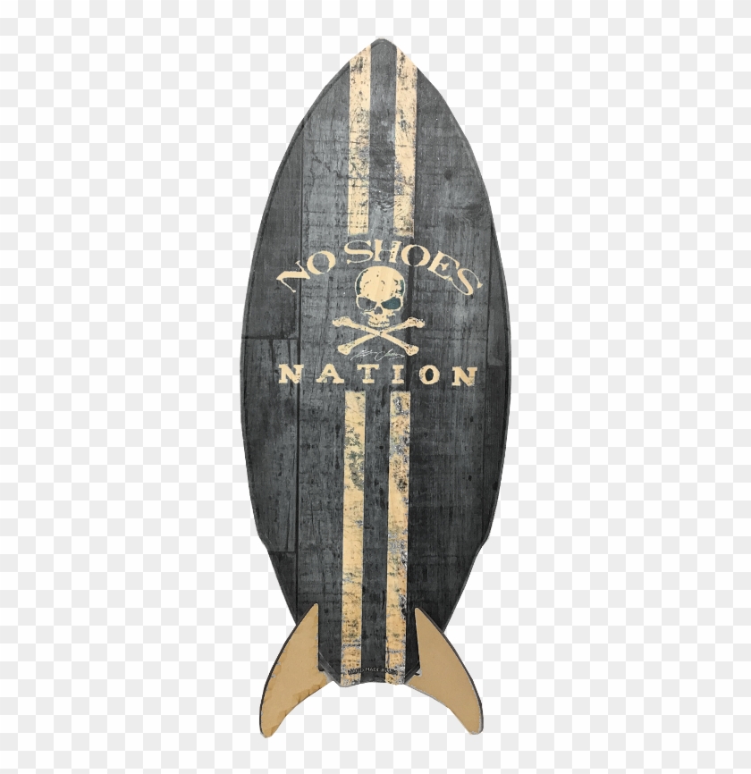 Kenny Chesney Black No Shoes Nation Wooden Surfboard - Longboard Clipart