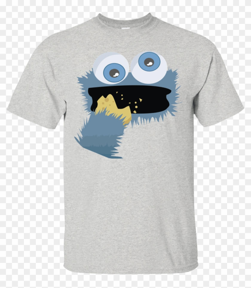 Cookie Monster Muppet Sesame Street Men's T Shirt Awesome - Cartoon Clipart #2966077