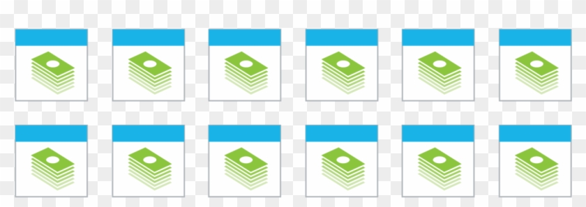 Stacks Of Cash Pattern - Graphic Design Clipart