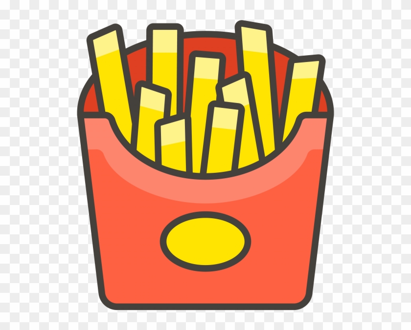 French Fries Emoji Icon - Emojis De Papas Fritas Clipart #2966684