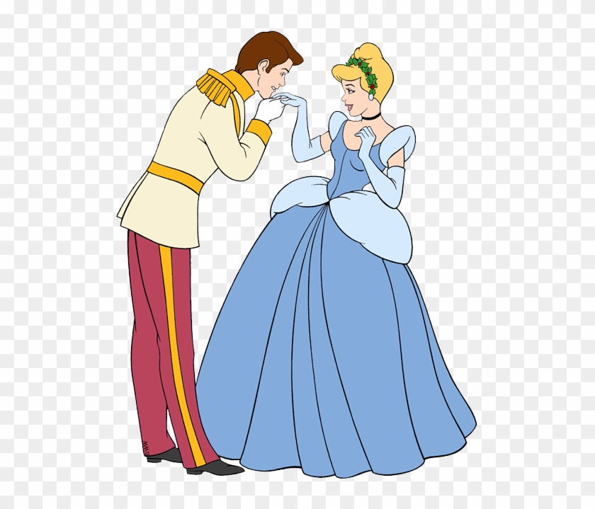 Presents Cinderella, Prince Charming - Cinderella Prince Charming Kiss Clipart