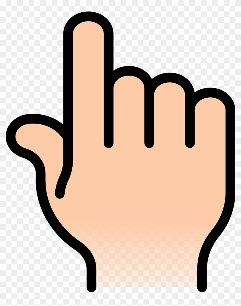 Hand Right Point Upwards Finger Png Image - Finger Pointing Up Clipart Transparent Png #2966751