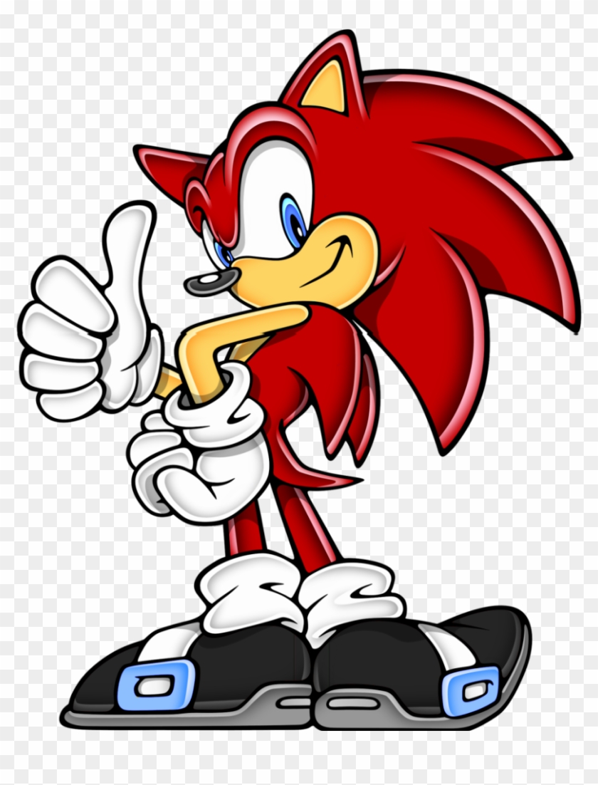 Red Sonic The Hedgehog Photo Advance Sonic-1 - Sonic Advance Png Clipart