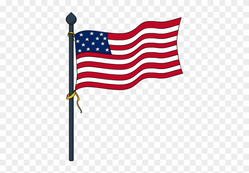Flag Clipart Memorial Day Big Clipartcow - Memorial Day Flag Clipart - Png Download #2967396