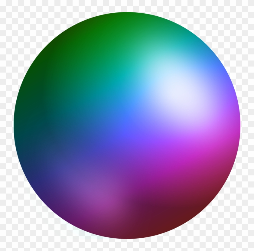 Sphere Crystal Ball Computer Icons Rainbow - Rainbow Sphere Png Clipart #2967784