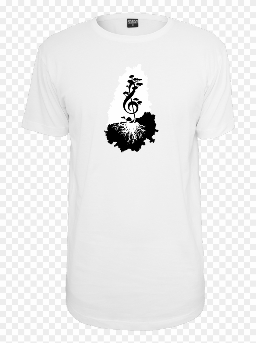Lone Lobo Treble Clef T-shirt Urban Classics Long Tee Clipart