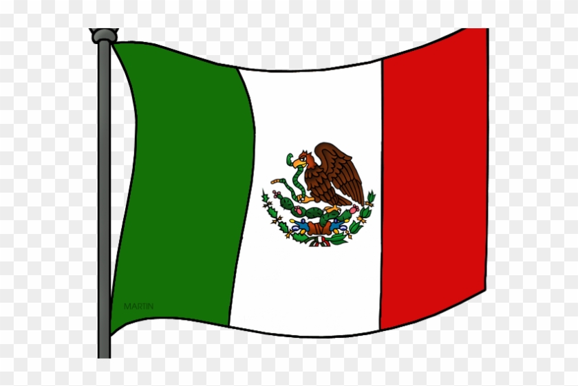 Mexico Flag Clipart - Mexico Flag Cartoon Drawing - Png Download