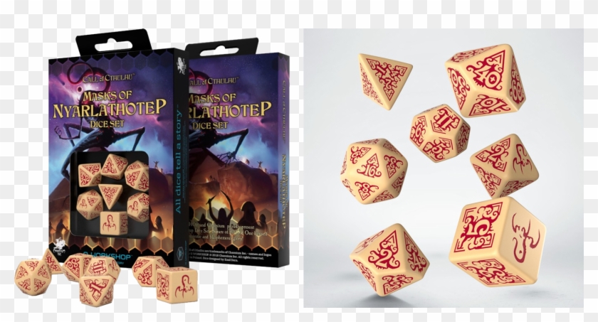 Q Workshop Call Of Cthulhu Masks Of Nyarlathotep Die - Masks Of Nyarlathotep Dice Clipart #2970013