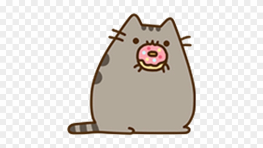 Pusheen cat eating hot sale donut