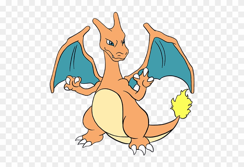How To Draw Charizard Step - Drawing Charizard Clipart