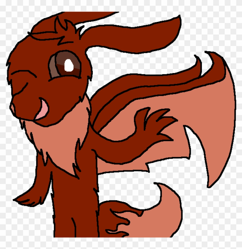 Pokemon Fusion Eevee & Charizard - Cartoon Clipart #2970845
