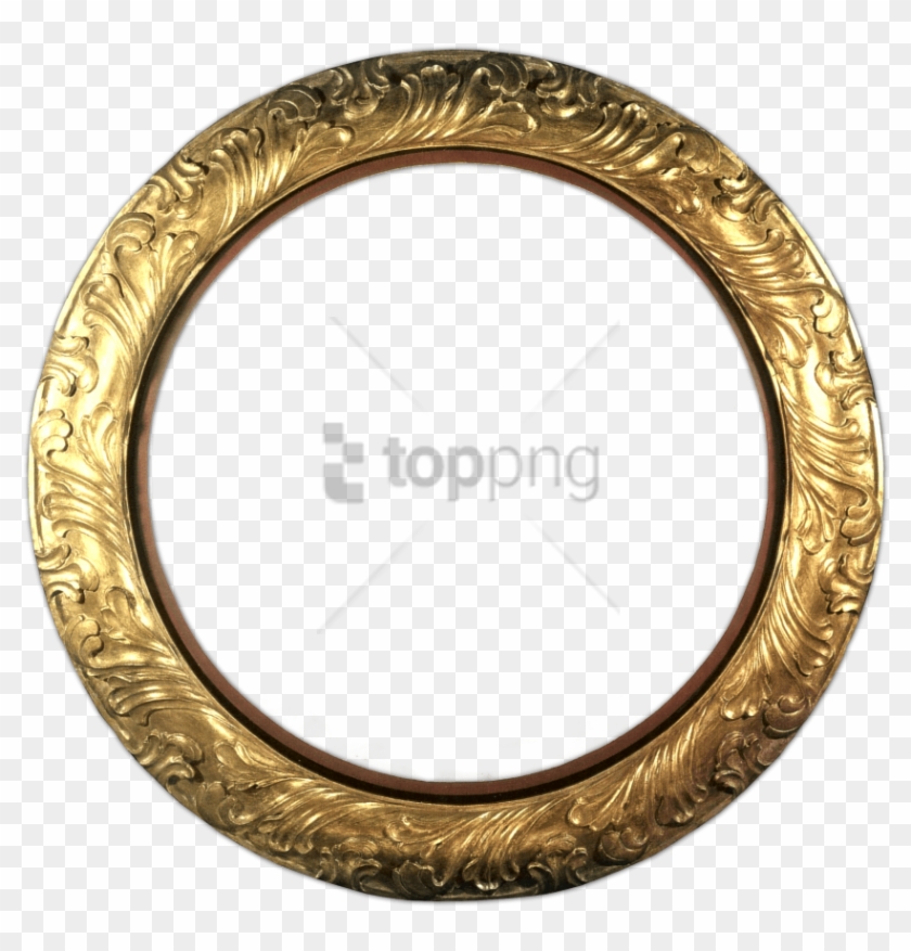 Free Png Gold Circle Frame Png Png Image With Transparent - Round Token Frame Clipart #2971934