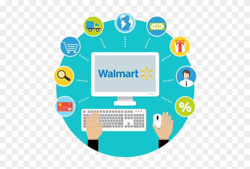An Image Of Walmart On A Computer - Techno Web Clipart