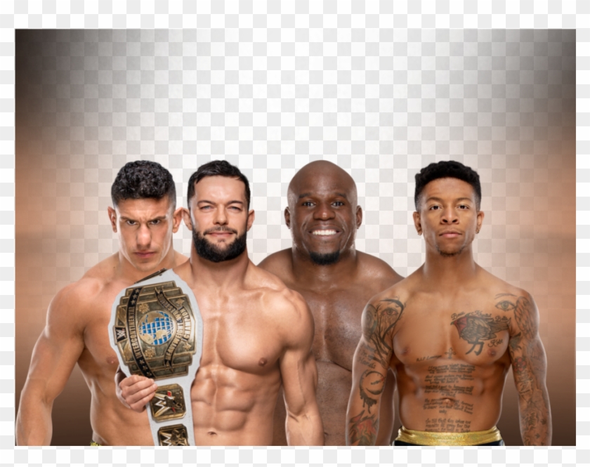 Finn Balor Vs Ec3 Vs Apollo Vs Lio Rush - Barechested Clipart
