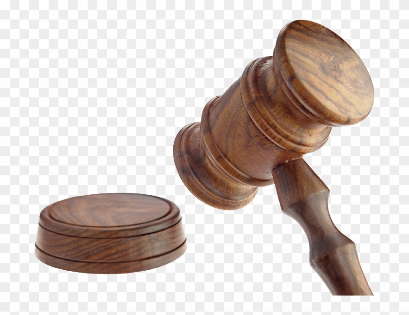 Gavel Png - Judge Hammer Table Clipart #2973907