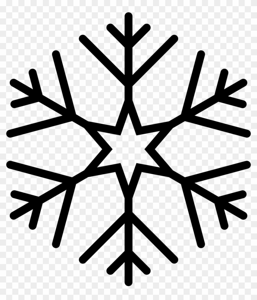 Png File - Snowflake Black Vector Clipart #2974033
