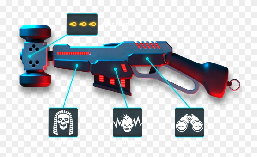 Jydge , Png Download - Ultra Modern Weapon Clipart #2974172