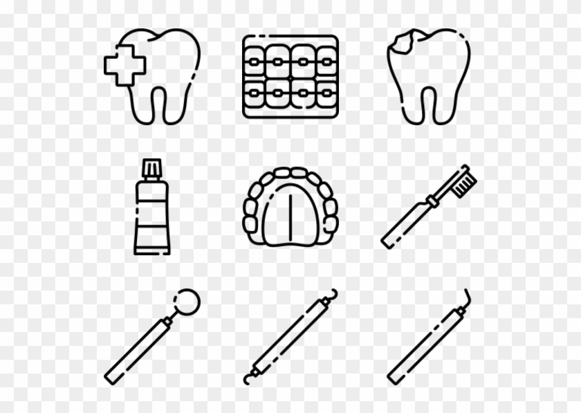 Dental Care - Drawing Clipart #2975637