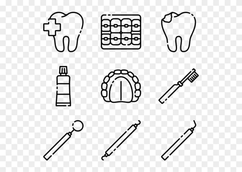 Dental Care - Drawing Clipart