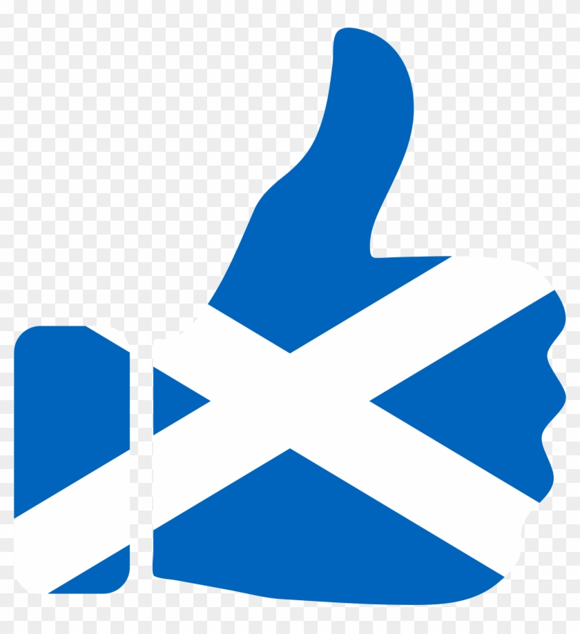 This Free Icons Png Design Of Thumbs Up Scotland - Scotland Flag Thumbs Up Clipart