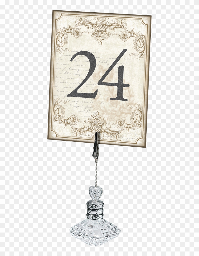 Wedding Table Number Design Clipart