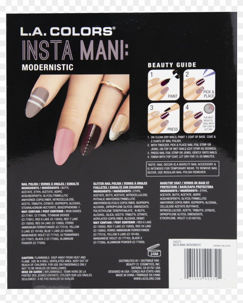 L A Colors Piece Diy Nail Polish Tweezer Nail Décor Clipart #2976243
