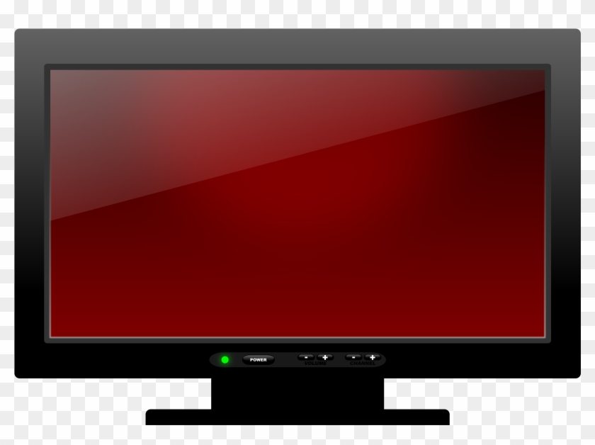 Screen Clipart Plasma Tv - Telly Clipart - Png Download #2976535
