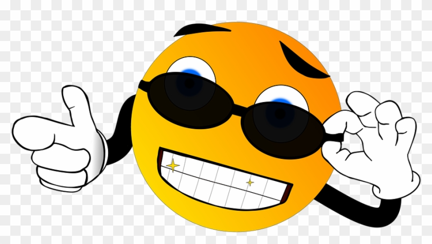 Smile Smiley Cool Sunglasses Sunny Casual Locker - Chill Smiley Clipart
