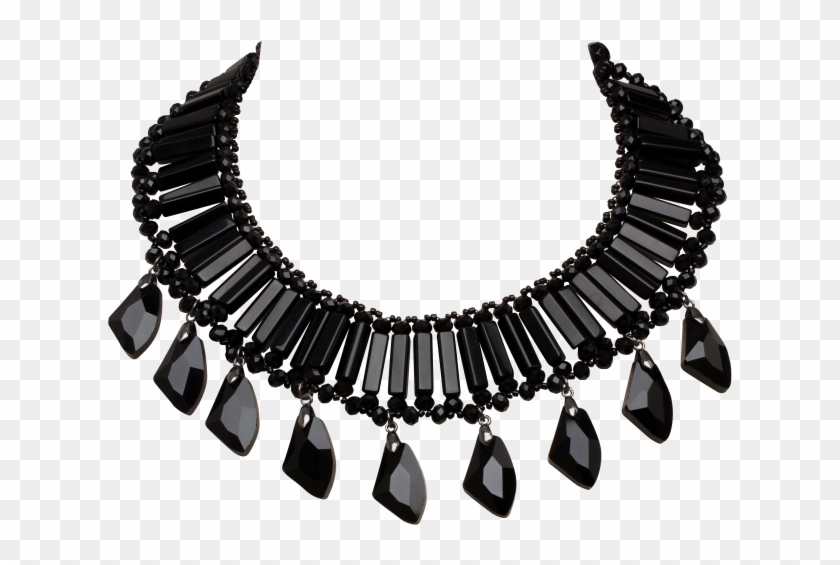 Nov Art Deco Necklace Gotta Have The Bag Necklace Png - Black Necklace Transparent Background Clipart #2976857