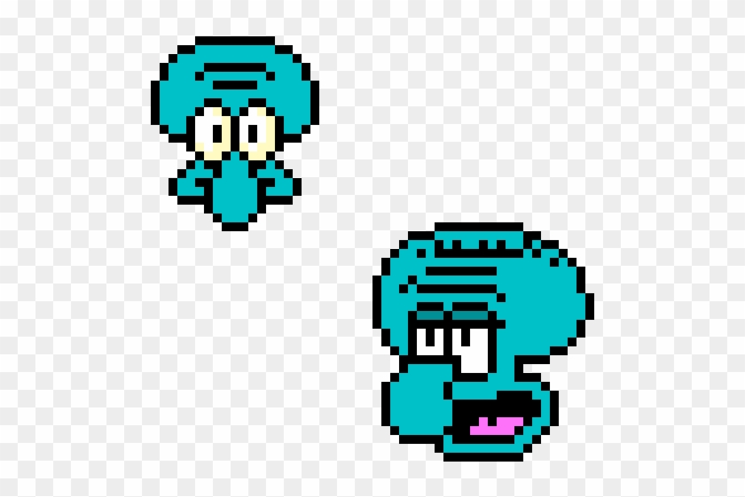 Squidward - Squidward Pixel Art Clipart #2976903